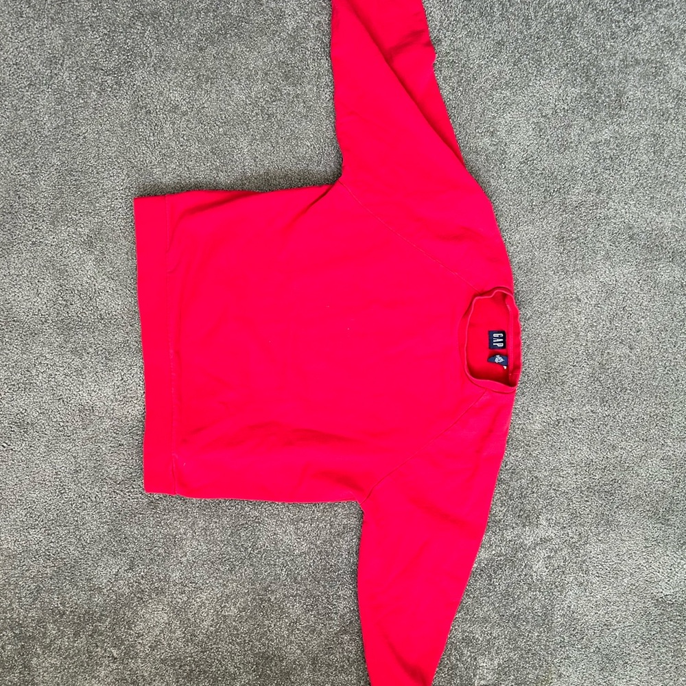 Red Long Sleeve Sweatshirt